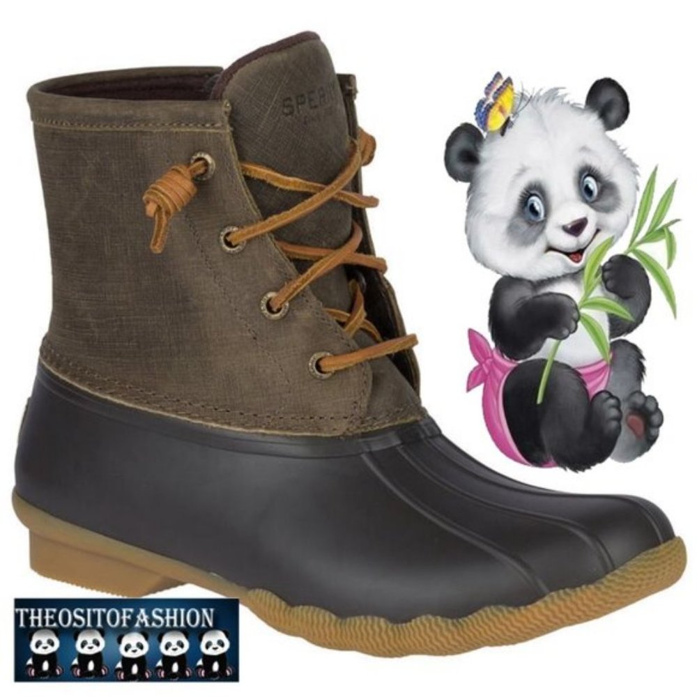 Sperry Women's Saltwater Rain Boots SIZE-6.5-M  COD/171